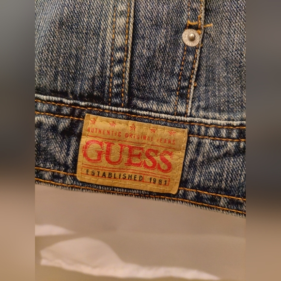Guess Men's XL Button Up Stonewash Jean  Jacket - Picture 3 of 16